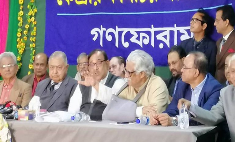 গণফোরাম থেকে বিজয়ী দুজন সংসদ সদস্য হিসেবে শপথ নিচ্ছেন বলে ইঙ্গিত- কামাল হোসেন
