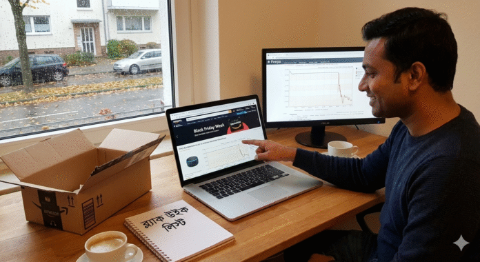 আমাজন ব্ল্যাক উইক টিপস: প্রাইস ট্র্যাকার ও ওয়্যারহাউস ডিল ২০২৫