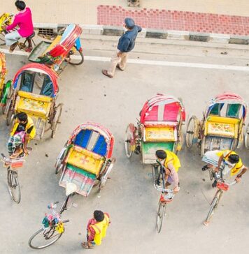Moving Museums: Why UNESCO Declared Dhaka’s Rickshaw Art a World Heritage Colorful hand-painted back panel of a cycle rickshaw on the streets of Dhaka.