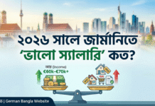 ২০২৬ সালে জার্মানিতে একটি ‘ভালো স্যালারি’ আসলে কত? (বিস্তারিত গাইড) Good Salary in Germany 2026 Calculator